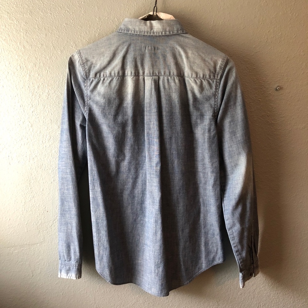 Fossil Size Xs Chambray Long Sleeves - image 5